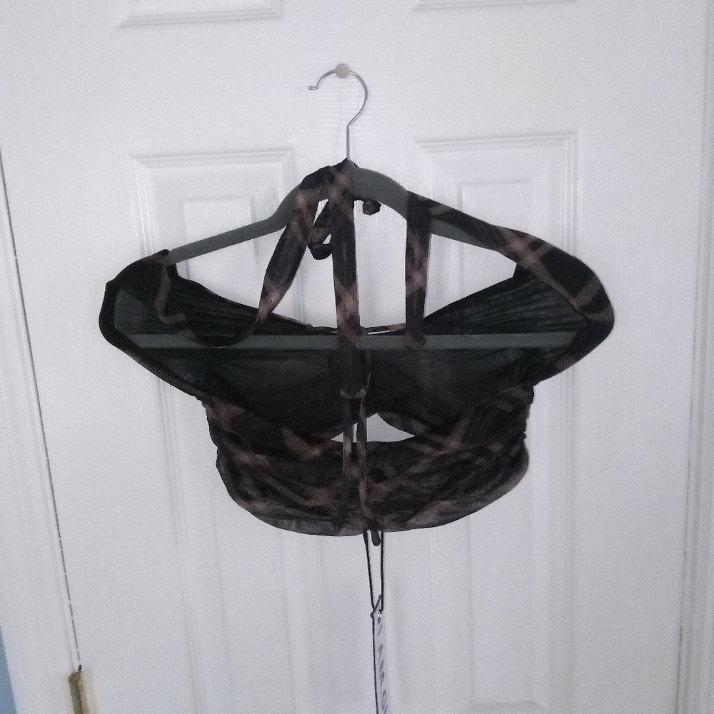I.AM.GIA small Carmel crop top black